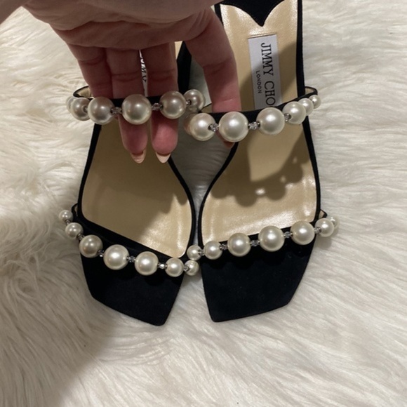 New Jimmy Choo Amara Embellished slide sandal‎ size 38.5EU - Picture 13 of 14